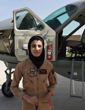 Afghanistan's 1st female pilot Niloofar Rahmani